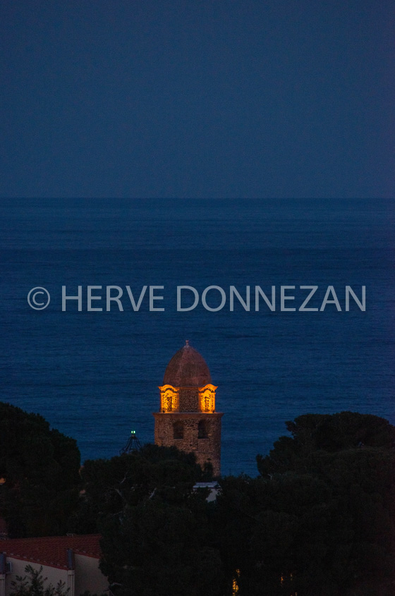 6086-0157652-COLLIOURE-CLOCHER-NUIT